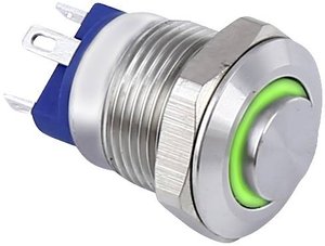 Przycisk TRU COMPONENTS TC-9219004 TC-9219004, 12 mm, 48 V/AC, 2 A, 1 szt.