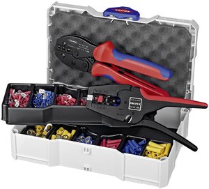 Artykuły do zagniatania tulejek kablowych Knipex 97 90 22 - 285 szt.  Zaciskarka Knipex 97 90 22, 0.5 do 6 mm²