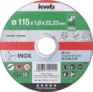 Tarcza tnąca prosta kwb  712123 230 mm 1 szt.