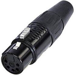 Złącze męskie XLR Rean AV RC5F-BAG RC5F-BAG, złącze żeńskie proste, 1 szt.