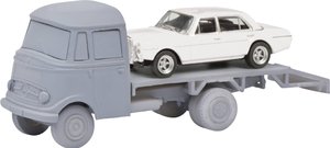 Model ciężarówki Schuco 452661700 H0 Mercedes Benz Transport samochodowy L319