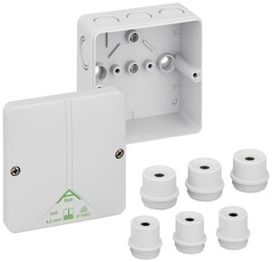 Puszka instalacyjna Spelsberg Abox m 040-L, IP65, (D x S x W) 94 x 94 x 56 mm, szary, 1 szt.