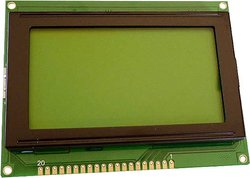 Wyświetlacz LCD Display Elektronik DEM128064ASYH-LY czarny żółto-zielony 128 x 64 Pixel (S x W x G) 93 x 70 x 10.8 mm