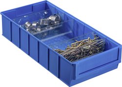 Skrzynka magazynowa Allit  456550  (D x S x W) 185 x 400 x 81 mm niebieski 1 szt.