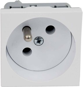Modularne gniazdo z pinem ochronnym 45x45 mm białym Wkładka urządzenia KOPOS QP 45x45_HB 1 szt.