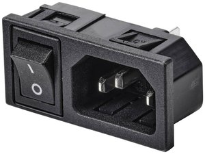 Złącze męskie IEC TRU COMPONENTS TC-10088392, styki: 3, 250 V, 10 A, 1 szt.