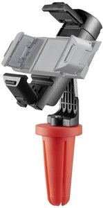 Uchwyt na telefon komórkowy na butelki &quot,Bottle Pod Fun&quot,, na smartfony 5,8 - 8,5 cm Stojak na telefon Hama Bottle Pod Fun  czarno-czerwony