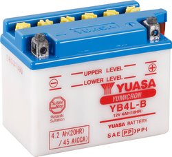 Akumulator motocyklowy Yuasa YB4LB DC, kwasowo-ołowiowe, 12 V, 4 Ah