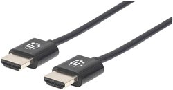 Manhattan Ultrathin High Speed HDMI Kabel z kanałem Ethernet, 0,5 m  Kabel HDMI Manhattan 394406, 0.50 m