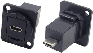 Adapter XLR gniazdo USB C na USB C Cliff CP30211X , 1 szt.