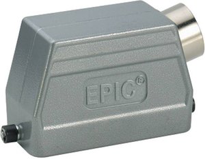 Obudowa wtyczki, wersja niska, bolce pod klamrę pojedynczą, boczne wejście kablowe, z kołnierzem, seria H-B 10 Obudowa typu Hood M25 EPIC® H-B 10 LAPP 19042800 1 szt.