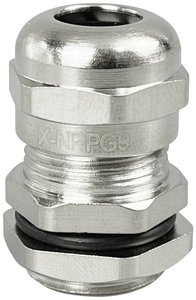 TRU COMPONENTS  Dławnica kablowa  PG11  mosiądz (niklowany) Dławnica kablowa TRU COMPONENTS TC-10302876, 1 szt.