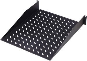 Czarny Digitus półka do wszystkich szafek Digitus 48,3 cm (19'') serii produktów Półka na urządzenia Digitus  DN-19 TRAY-2-SW 1 szt.
