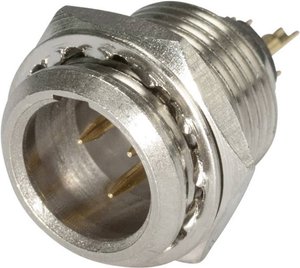 Złącze mini XLR, montażowe, męskie, 3-Pin Hicon HI-XMEM3