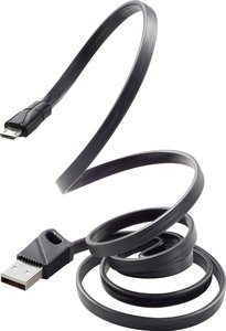 Kabel USB Renkforce, USB 2.0, Złącze męskie USB-A, Złącze męskie USB Micro-B, 1.00 m