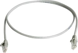 Kabel LAN Telegärtner L00001A0228, 1 szt., RJ45, CAT 6, U/UTP, 2.00 m, szary