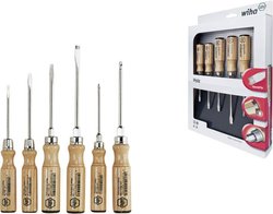 Zestaw wkrętaków do drewna / Phillips-PH Slot 6 sztuk. Zestaw wkrętaków Wiha  07149