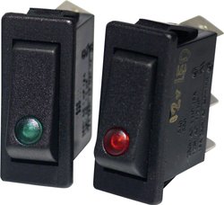 Przełącznik Arcolectric (Bulgin Ltd.) C5503PLLAA, 250 V/AC, 16 A, zatrzask, 1 szt.