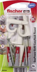 Fischer DuoPower 8x40 EasyHook Round K (4) Zestaw kołków   557924 1 zest.