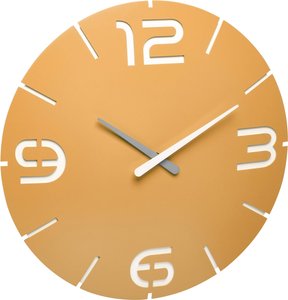 TFA Dostmann 60.3536.07 Sterowany radiowo Zegar ścienny 350 mm x 35 mm  sun yellow