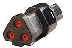 Obudowa złącza pin męskiego na kabel TE Connectivity DT04-3P-E005, wire-to-wire, piny: 3, 1 szt.