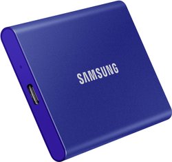 Samsung Portable T7 2 TB Dysk zewnętrzny SSD USB 3.2 Gen 2 niebieski PC/Mac MU-PC2T0H/WW