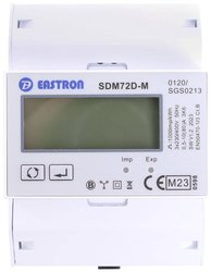 Licznik trójfazowy 10(80)A, miernik dwukierunkowy kalibrowany MID Licznik prądu trójfazowy Counttec SDM72DM