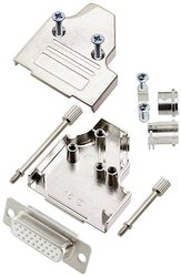 Zestaw listew żeńskich D-Sub encitech MHDM35-15-HDS26-W-K 6355-8060-12, rzędy: 3, styki: 26, 35 °, 1 szt.