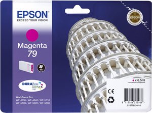 Epson atrament T7913, 79 tusz oryginalny  Magenta C13T79134010