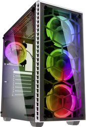 Kolink Observatory RGB Midi Tower Obudowa do komputera  biały z 4 wentylatorami LED, z okienkiem, z filtrem przeciwkurzowym, z beznarzędziową instalacją dysków