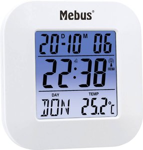 Budzik Mebus 51511, biały
