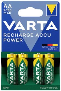 Akumulator AA/R06 Varta RECH.AC.Power AA2600mAh BLI4 5716101404, NiMH, 2600 mAh, 1.2 V, 4 szt.