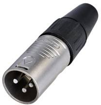 Złącze męskie XLR Rean AV RC3M RC3M, złącze męskie proste, 1 szt.