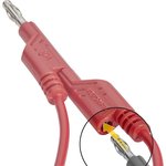 VOLTCRAFT Przewód pomiarowy  4 mm 1.00 m czerwony 1 szt.
