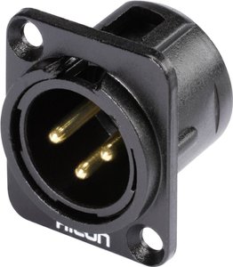Złącze montażowe XLR, 3-Pin Hicon HI-X3DM-G