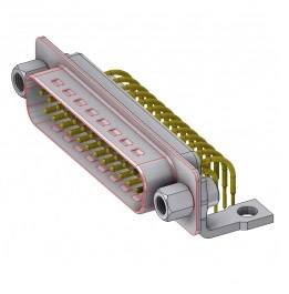 Złącze męskie D-Sub Deltron Connectors DTS25PYC/2M46UNB5, rzędy: 2, styki: 25, 90 °, 1 szt.