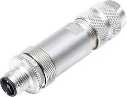 Złącze męskie okrągłe miniaturowe binder 99 1631 812 04, styki:4, 63 V, 12 A, 1 szt.