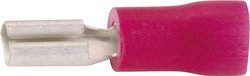 Konektor żeński, częściowa izolacja, tuleja, 2.8x0.5 mm, 0.5-1.0 mm2, czerwony