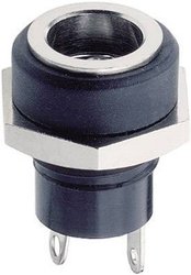 Gniazdo zasilające montażowe Lumberg 1614 10, 1 A, 12 V, O 2.35 mm, 2-pin