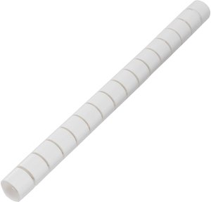 Wąż spiralny TRU COMPONENTS TC-KL20WEZ-30M203, 20 mm (max), biały, Produkty w metrach bieżących
