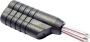 Wtyk bananowy wieżowy Schnepp N 4041 L, O 4 mm, 2.5 mm2, 30 A, niebieski