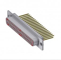 Złącze żeńskie D-Sub Deltron Connectors DTS37 SW3/2, rzędy: 2, styki: 37, 180 °, 1 szt.