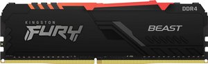 Kingston FURY Beast RGB Pamięć robocza do PC - zestaw DDR4 16 GB 2 x 8 GB 3000 MHz 288 pin DIMM CL15 KF430C15BBAK2/16