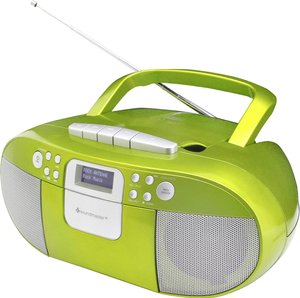 Radiomagnetofon soundmaster SCD7800GR DAB+, UKW funkcja budzika zielony