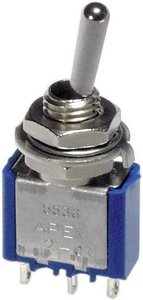 Przełącznik dźwigienkowy APEM 5546A 5546A, 2 x wł/wł, 250 V/AC, 3 A, 1 szt.