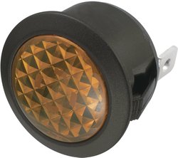 Standardowa lampa sygnałowa z żarówką TRU COMPONENTS 1588047 20.20 mm 12 - 24 V/DC bursztynowy 1 szt.