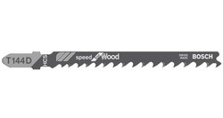Brzeszczot do wyrzynarki T 144 D, Speed for Wood, Zestaw 5 szt. Bosch Accessories 2608630040 5 szt.