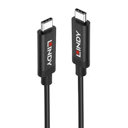 Kabel USB LINDY 43348, USB 3.2 Gen2 (USB 3.1 Gen2), Złącze męskie USB-C®, Złącze męskie USB-C®, 3.00 m
