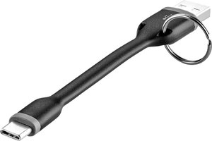 Kabel USB Renkforce, USB 2.0, Złącze męskie USB-A, Złącze męskie USB-C®, 0.10 m