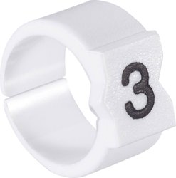 Oznacznik kablowy TE Connectivity STD12W-7 727782-000, polioksymetylen, 4.50 do 6 mm, 30 szt.